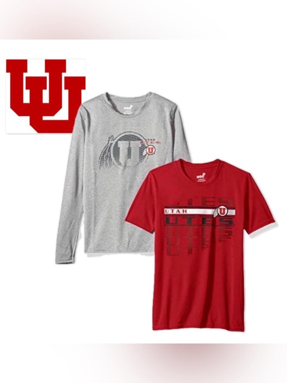 NWT Lot of 2x [Gen2] Utah Utes NCAA Dri-Tek Performance Shirt Pack Youth XL (18)